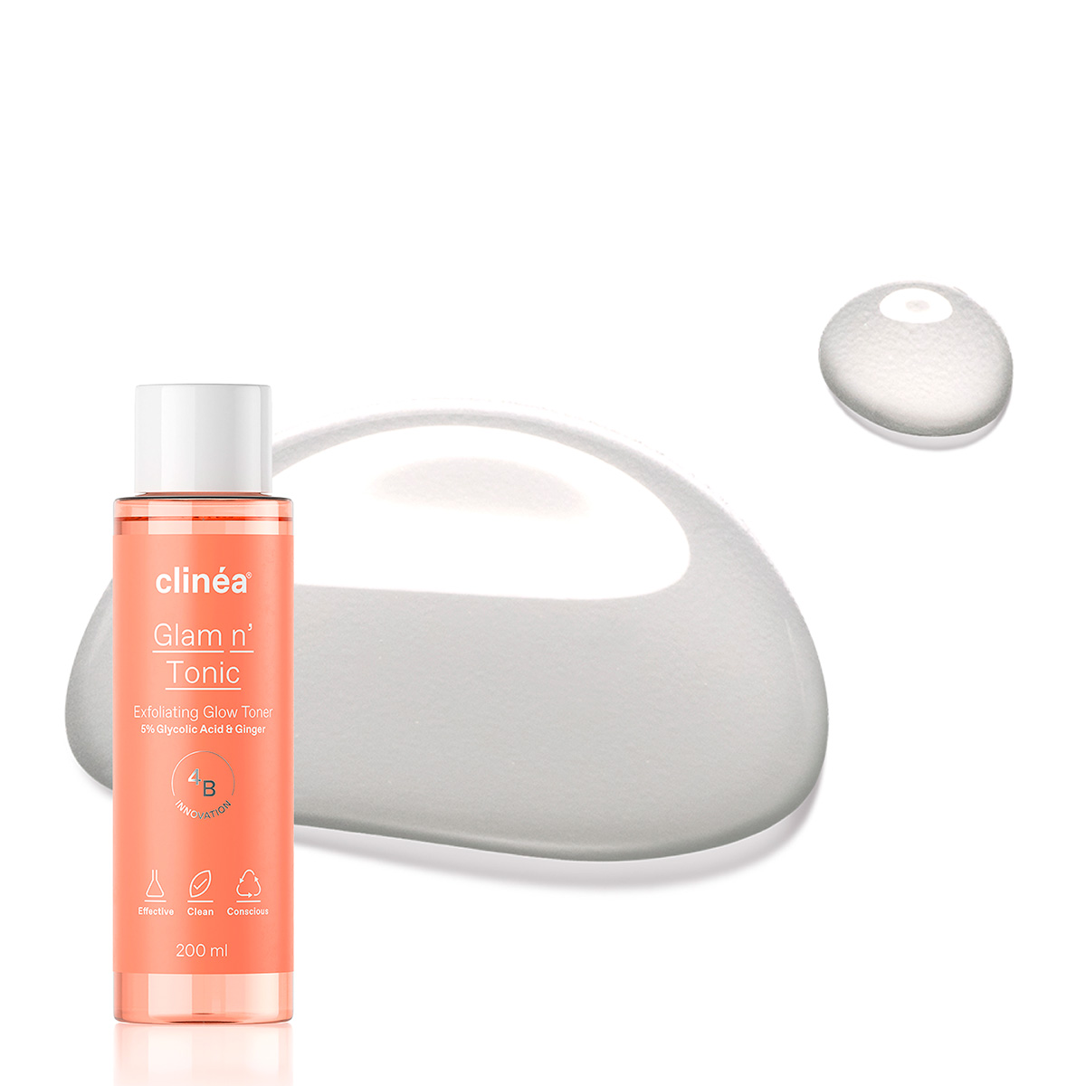 CLINEA - GLAM N' TONIC Exfoliating Glow Toner - 200ml